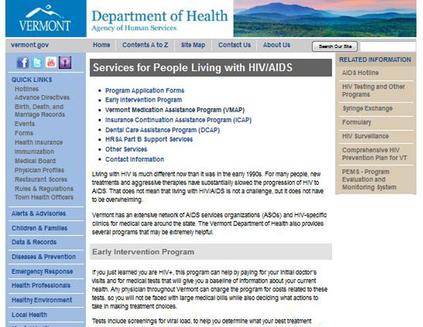 Vermont AIDS Drug Assistance Program