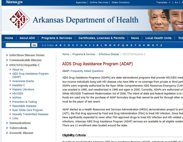 Arkansas AIDS Drug Assistance Program