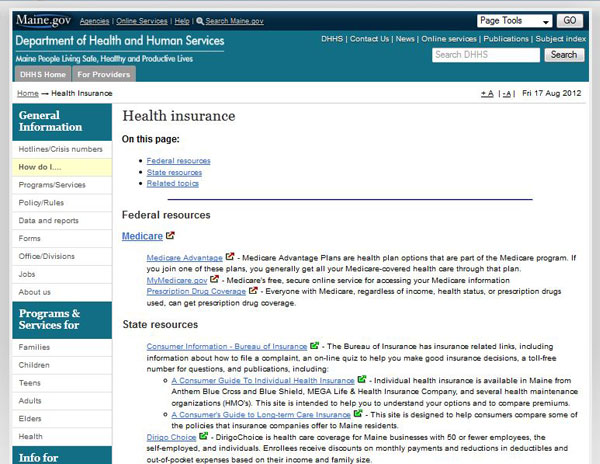 Maine State Health Insurance Assistance Program